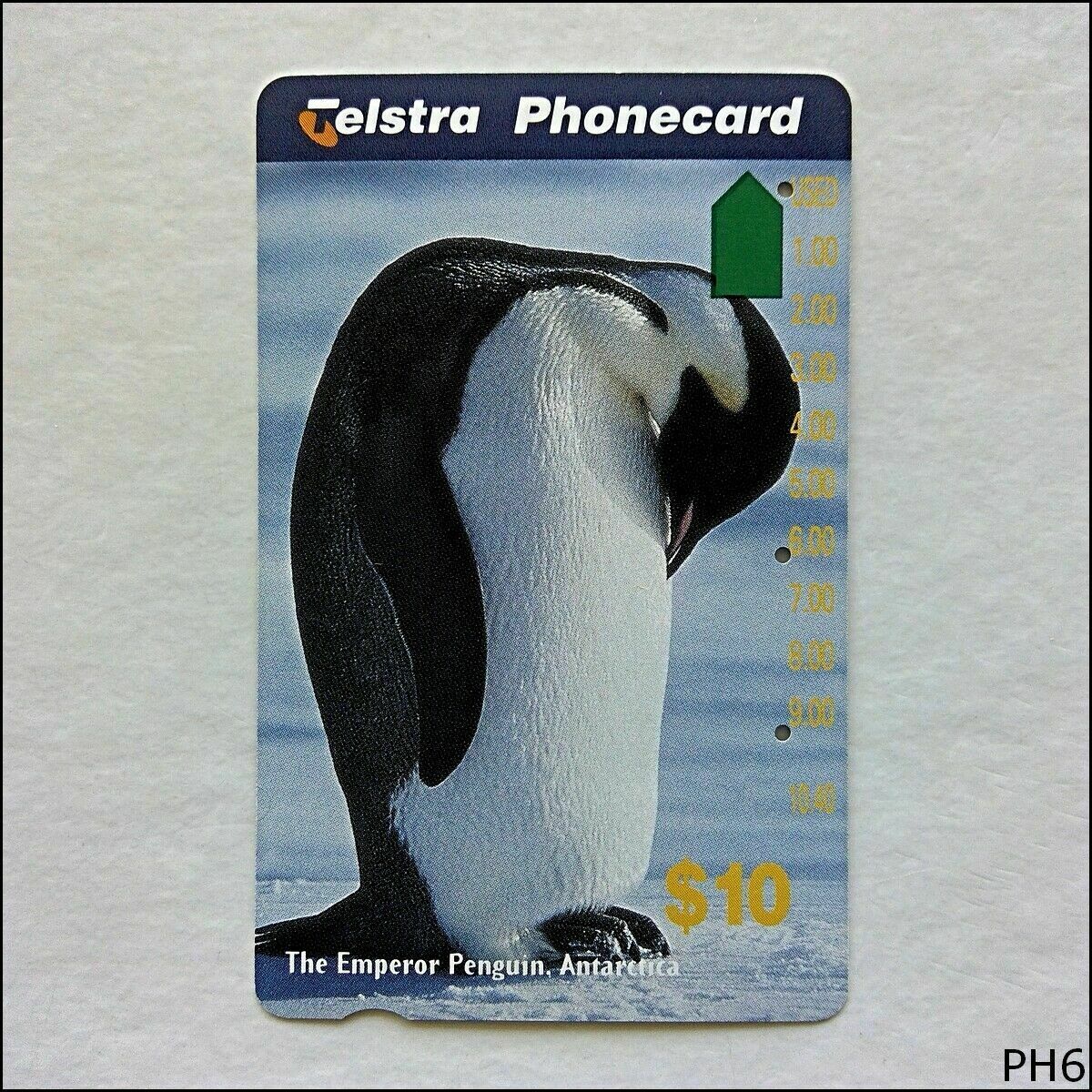 Telstra Antarctic Emperor Penguin N962623a 1177 $10 Phonecard (PH6)