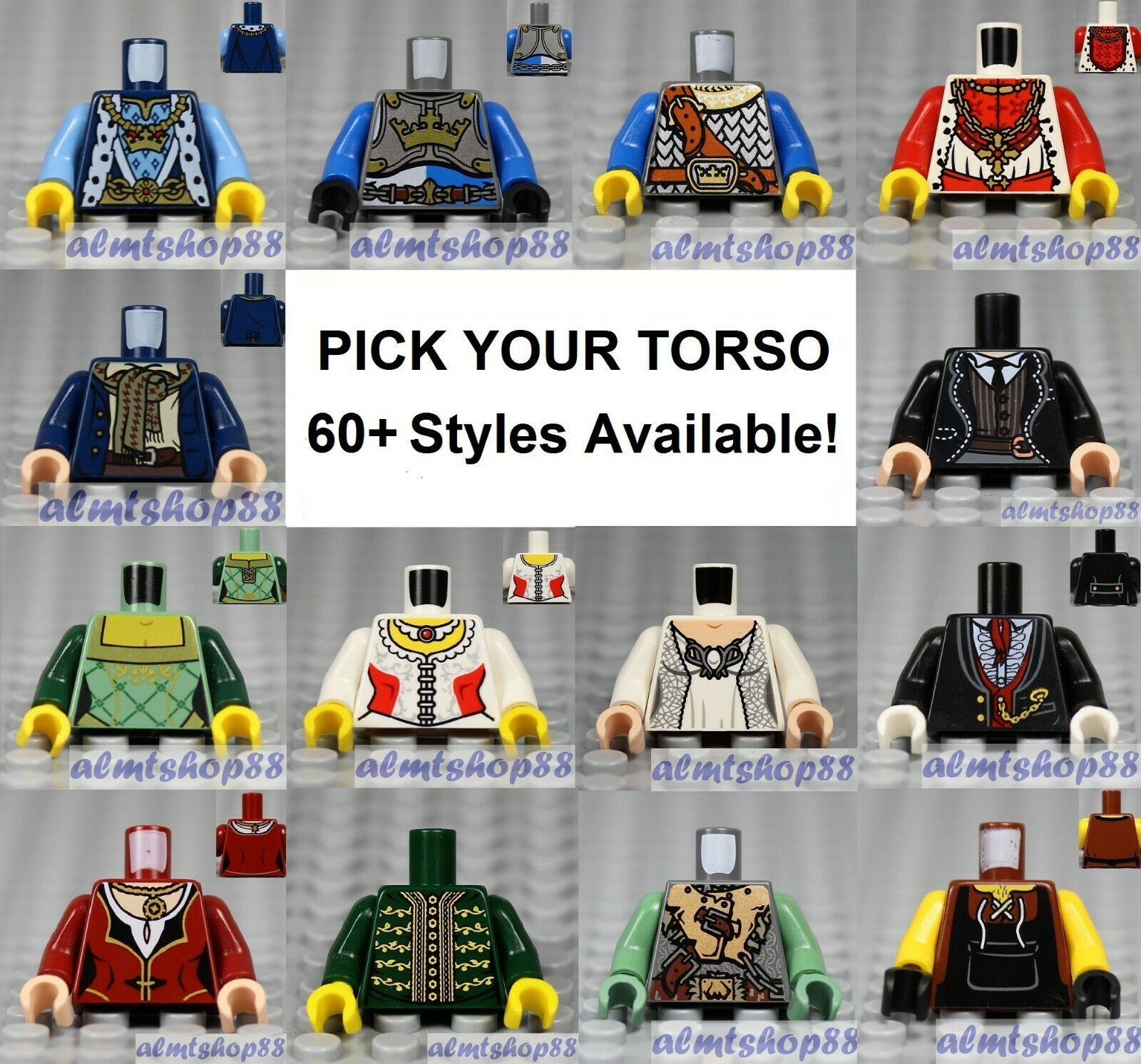 Lego - Torsos Castle - Pick Your Style - Kingdom Fantasy Harry Potter Minifigure