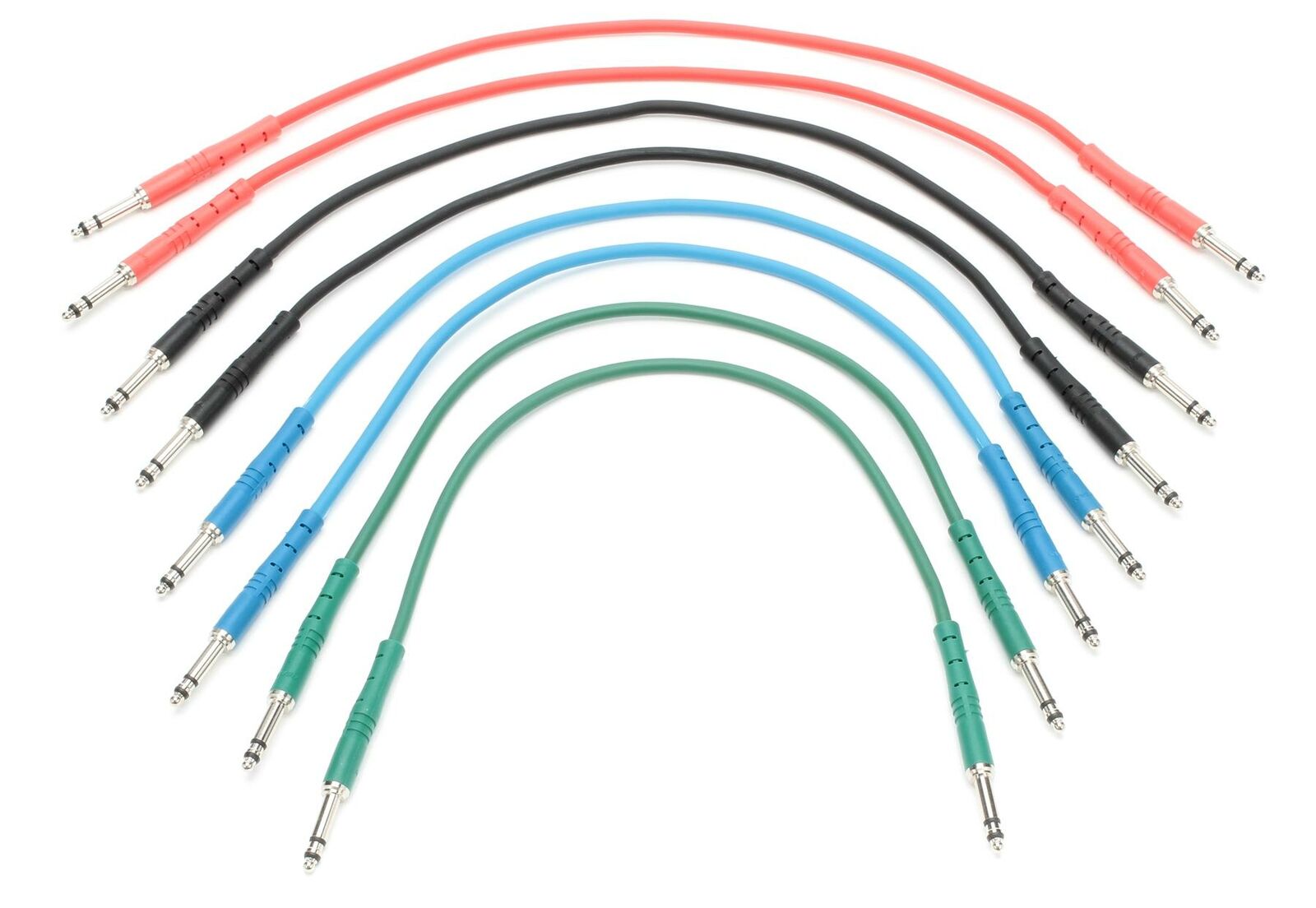 StageMASTER STT-1-8PK Black TT Patch Cable - 1' foot (8-pack)