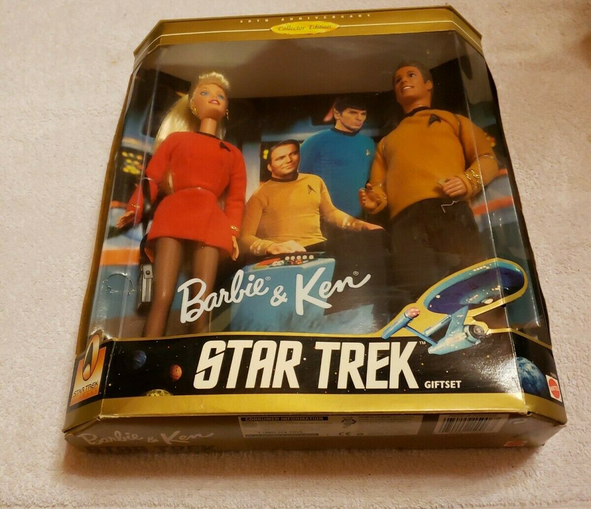 Star Trek Barbie and Ken 30th Anniversary 1996 Collectors Edition NRFB 15006