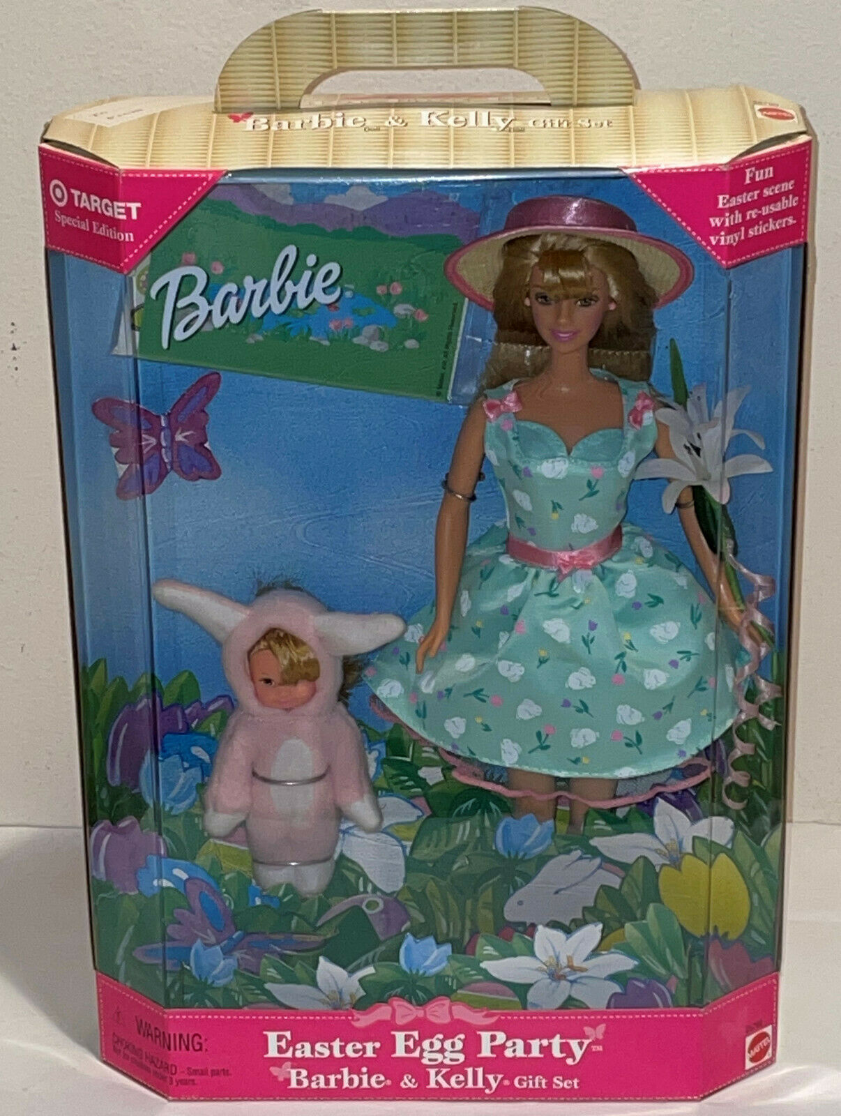 Target SE Barbie Kelly Dolls Easter Egg Party Gift Set Bunny Costume Mattel NIB