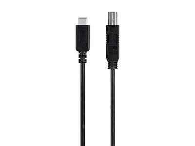 Monoprice 2.0 USB-C to USB Type-B Printer Cable 480 Mbps 3.3ft black