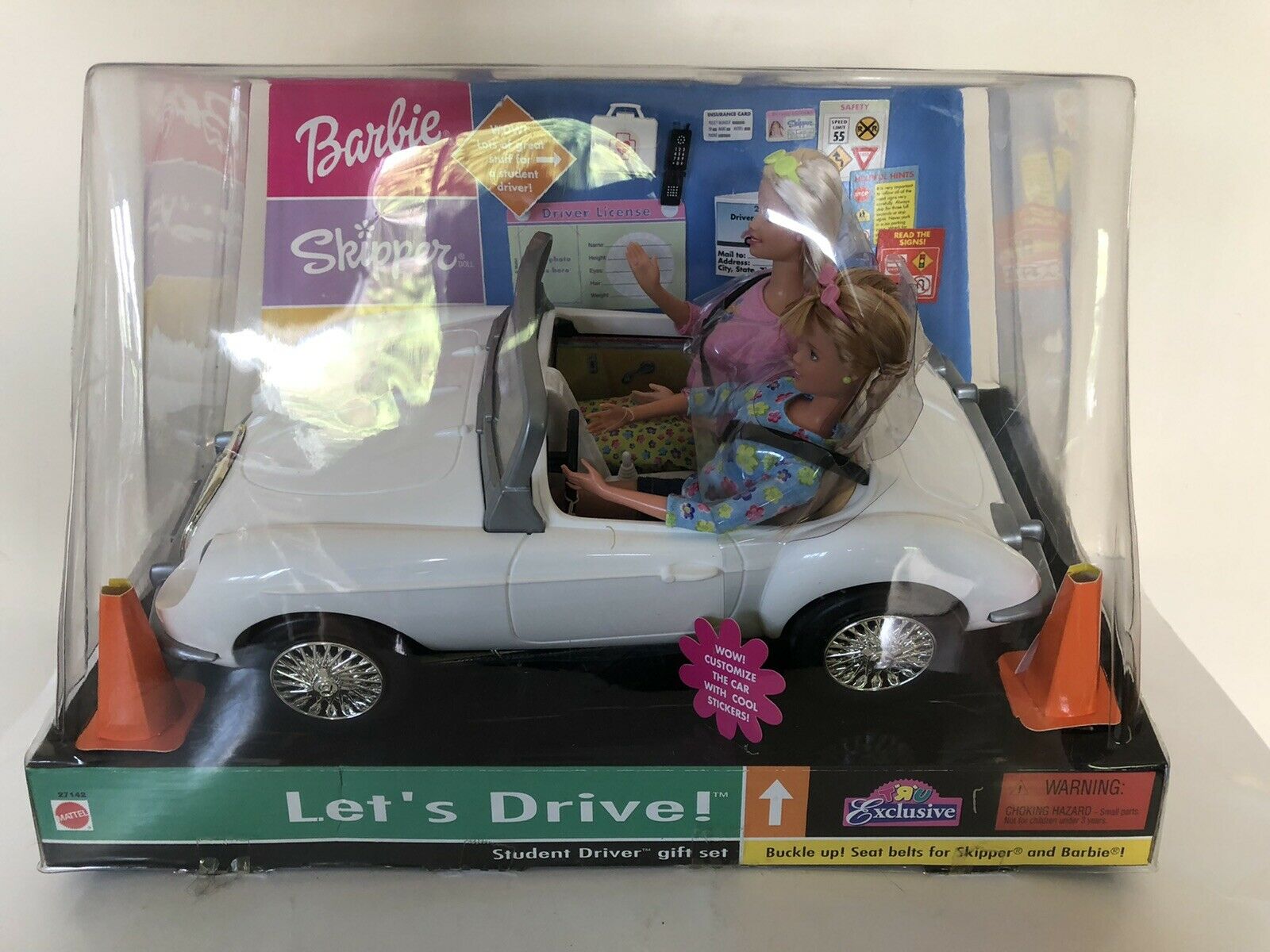 Let's Drive! Student Driver Barbie Doll Gift Set 2000 Toys R Us Mattel 27142 B20