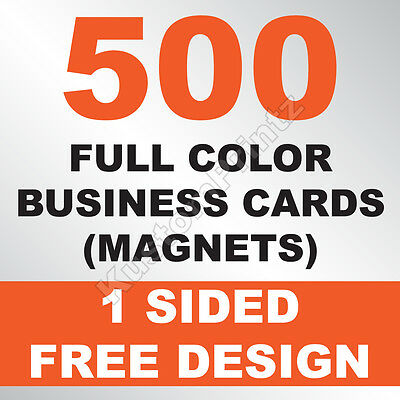 500 CUSTOM FULL COLOR BUSINESS CARD MAGNETS | GLOSSY UV FINISH | FREE DESIGN