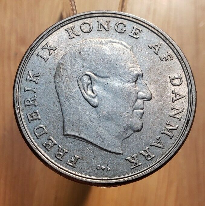 1961 (UNC) Denmark 5 Kroner World Coin