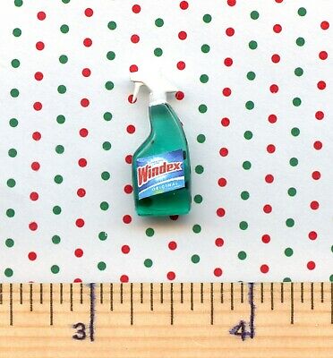 Dollhouse Miniature Size Window Cleaner Spray Bottle # W