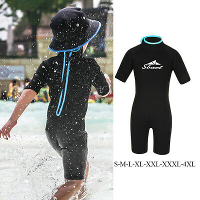 2mm Kids Diving Wetsuit Children Short Sleeve Sun Protection Diving Wet Suit