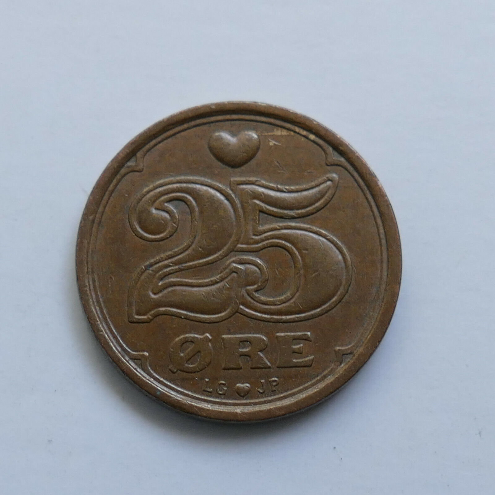 1991 Denmark 25 Ore 1/4 Krone DKK Dollar Margrethe II Bronze KM# 868