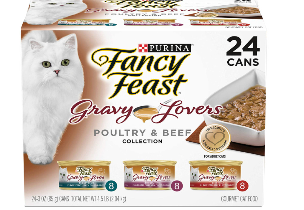 Purina Fancy Feast Wet Cat Food Poultry & Beef 3 oz. 24Cans