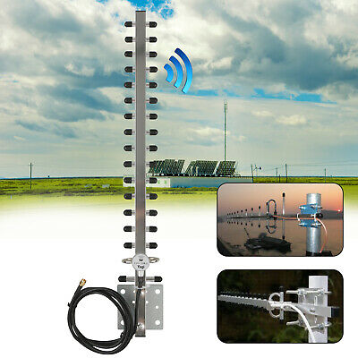 RP-SMA 2.4GHz 25dBi Directional Outdoor Wireless Yagi Antenna WiFi For Router US